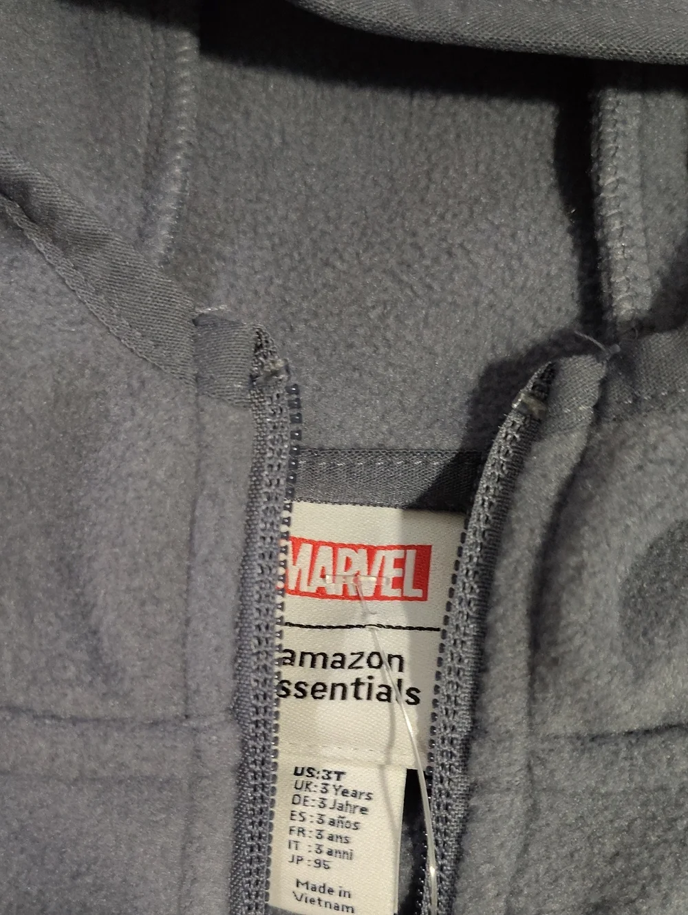 Nwt 3t Marvel Fleece Jacket ! $35